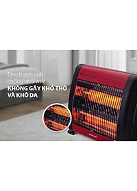 Sưởi Điện Hồng Ngoại Sunhouse SHD7013 (800W) - Đen Đỏ - Hàng Chính Hãng