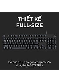 Bàn phím cơ game Logitech G413 TKL SE / G413 SE Full Size - Hàng chính hãng