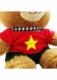 Gấu Bông Yêu Nước Áo Quốc Kỳ 20 cm - ZooZoo