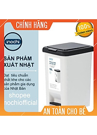 Thùng rác đạp chữ nhật Inochi 10L (tiêu chuẩn Nhật Bản)