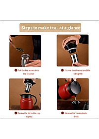 Ấm Pha Trà Giữ Nhiệt Inox 316 Dung Tích 800ml - 1000ml Hàng Cao Cấp, Phích Giữ Nhiệt Nước Nóng, Lạnh Có Lọc Tiện Dụng - HÀNG CHÍNH HÃNG MINIIN