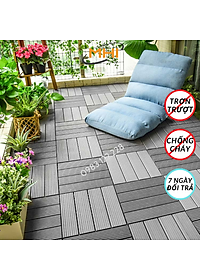 [COMBO 11] Vỉ nhựa lót sàn MHI cao 2 cm, chuyên dụng cho ban công, bể bơi sân vườn PP - kích thước 30 cm x 30 cm x 2 cm