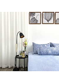 Bộ ga giường  KBedding by Everon KMTP 111 Microtencel Xanh in hoa (4 món)