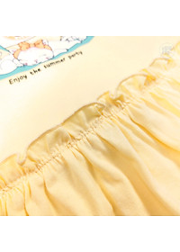 Đầm Cho Bé Gái Miss Meow Tới Size Đại. Váy Cotton Thun Hè Trẻ Em In Hình Mèo 3-11