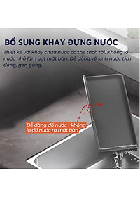 Kệ inox 304 DandiHome đựng dao thớt, đũa đa năng trong nhà bếp