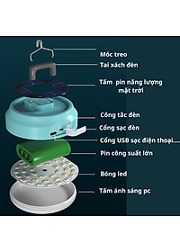Bóng đèn led sạc tích điện thông minh không cần dây