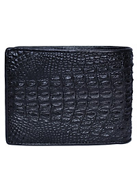 Ví Nam Da Cá Sấu Nguyên Con Nhỏ Huy Hoàng HT2225 (12.5 x 10 cm) - Đen
