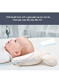 Gối Cao Su Non Cho Em Bé Loại Cao Cấp Chính Hãng Tila-Tila Thương Hiệu Đức Mã TG02 Chống Méo Đầu, Bẹp Đầu, Nghẹo Cổ, Còm Lưng Bé