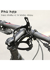 Pad gắn giá đỡ bình nước xe đạp chất liệu Nhôm lắp đặt ngang dọc cho đường kính 19-44mm - Mai Lee