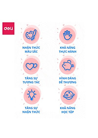 Giấy thủ công 100 tờ học sinh nhiều kích cỡ Deli - Có khổ A4 , giấy gấp origami , giấy gấp hạc hoa động vật - 83631 / 83632 / 83633 / 83634