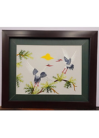 TRANH THÊU TAY -TÙNG HẠC DIÊN NIÊN