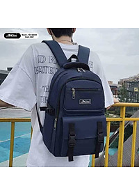 Balo Trung Học Thời Trang Cao Cấp XBags Dark Blue Xb3202 – Balo Nhiều Ngăn, Chống Nước, Đựng Laptop 15.6 Inch, Cá Tính, Trẻ Trung!