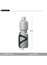 Bộ Dụng Cụ Sửa Chữa Xe Đạp Di Động Bơm Lốp Đa Năng Mini Và Vá Săm Xe Đạp Gắn Sườn Xe (Dạng Bình Nước) MaiLee