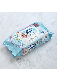 Khăn Ướt Em Bé Bobby Không Mùi Gói 100 Miếng