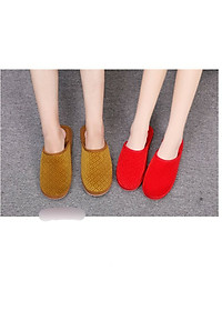 Combo Dép Đi Trong Nhà Thu Đông Đế Chống Thấm Chất Nỉ Nhung Thiết Kế Sang Trọng Cho Nam Và Nữ- Hàng Loại 1- Chính Hãng MINIIN