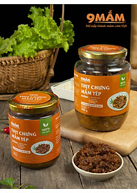 Thịt chưng mắm tép 9MẮM chuẩn vị Truyền thống, Đậm đà, An Toàn, Ăn Liền, Tiện lợi- đóng gói 400g- Chứng nhận OCOP 3 sao