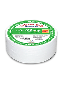Combo 10 giấy vệ sinh cuộn lớn cao cấp 2 lớp giấy lụa 900g AN KHANG SOFT | THẾ GIỚI GIẤY | 100% Bột giấy nguyên sinh | 10AKS900