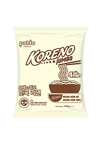 Thùng 8 Lốc Mì vị Lẩu Thái chua cay Koreno Jumbo 500g