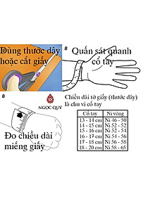 Vòng tay liền khối đá mã não trắng mệnh thủy kim - Ngọc Quý Gemstones