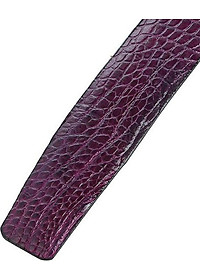 Thắt lưng nam da cá sấu Huy Hoàng gai bụng màu tím HT4805.