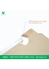 MBM1 - 22x16x5cm - Combo 100 Hộp carton thay đổi chiều cao - Thùng carton đóng hàng