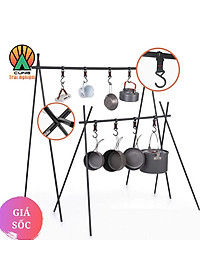  Giá Treo Đồ Tiện Lợi Thiết Kế 4 Móc dùng Cho Du Lịch Dã Ngoại Cắm Trại NatureHike NH19BJ082