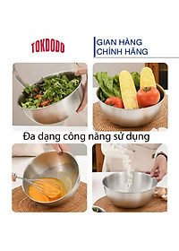 Bộ 3 Bát Trộn Inox TOKDODO Rất Tiện Lợi, Đa Dạng Công Năng, An Toàn Khi Sử Dụng