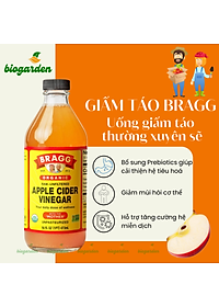Giấm Táo Hữu Cơ Bragg Nhập Khẩu Chính Hãng Từ Mỹ