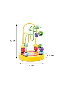 Combo Đồ Chơi Gỗ Giá Rẻ 4 món: Luồn Hạt - Con Sâu Gỗ - Đàn Gỗ 8 Thanh - Cầu Vồng Phát Triển Trí Tuệ Cho Bé