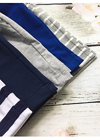Combo 4 quần short trẻ em từ 10-30kg - Cotton thiên nhiên - 4 màu ngẫu nhiên