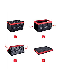 ️GỌN GÀNG️ Hộp Đựng Đồ Tiện Dụng Có Thể Gập Gọn Chịu Sức Nặng Đến 56Kg Để Đồ Cốp Sau Ô Tô