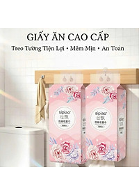 Thùng 10 Bịch Giấy Treo Đa Năng SIPIAO Hoa Hồng – Khăn Giấy Rút Treo Tường 4 Lớp, 1000 Tờ/Bịch, Giấy Tre Dai Mềm - HÀNG CHÍNH HÃNG MINIIN