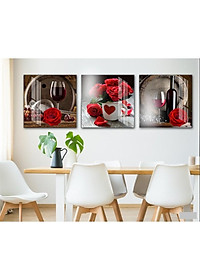 GIÁ XƯỞNG 10 MẪU Tranh treo tường, tranh trang trí phòng bếp 40x40cm