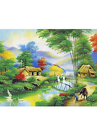 Bộ tranh xếp hình cao cấp 500 mảnh ghép – Bức Họa Đồng Quê