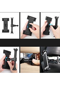 Giá đỡ kẹp điện thoại, ipad, máy tính bảng Baseus cài sau ghế ô tô SUHZ-01 - Hàng nhập khẩu