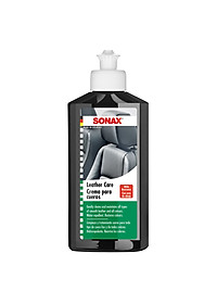 Kem làm sạch và dưỡng ghế da chuyên dụng Sonax 291141 250ml - Không cần nước, kéo dài tuổi thọ da, hạn chế khô cứng và bong tróc, phục hồi da cũ