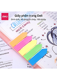 Giấy Note Ghi Chú Đánh Dấu Trang Giấy Phân Trang Dạng Dài Nhiều Màu Sắc Trong Suốt - 9062