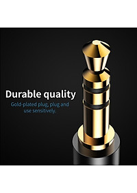 (Tặng túi đựng TOPK) Cáp âm thanh Baseus, Type-C to Audio 3.5mm cho điện thoại Samsung, Xiaomi, Huawei,....-Hàng chính hãng