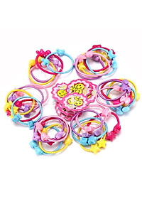 100 dây thun chun buộc tóc cho trẻ em bé gái phong cách Hàn Quốc nhiều màu mẫu ngẫu nhiên