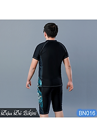 Bộ bơi nam khóa kéo size lớn, quần áo bơi bigsize cho nam giới, chất thun bơi lạnh Hàn dầy dặn, dáng thể thao mạnh mẽ | BN016