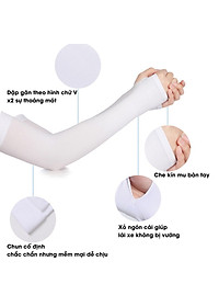 Găng tay chống nắng xỏ ngón, bao tay che nắng lái xe ô tô cho nam nữ đi phượt ngăn UV, phụ kiện xe hơi Tâm Luân