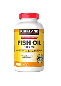 Omega 3 dầu cá Mỹ Kirkland Signature Fish Oil 1000mg Hỗ trợ sức khỏe não bộ, hệ thần kinh, Tim mạch, Khớp, Bổ mắt, Làm đẹp da - OZ Slim Store