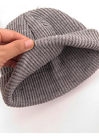 Mũ len trùm đầu phong cách Hip Hop NL17, Nón len trơn phong cách Hàn Quốc dành cho cả nam và nữ - Màu xám