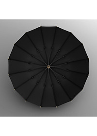 Ô dù tán rộng che nắng mưa H27 NASON, 16 nan, khắc tên lên tay cầm gỗ, chống lật trong gió to, che 2 3 người