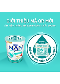Bộ 3 lon Sữa bột NAN OPTIPRO PLUS 4 Nestle Bé 2-6 tuổi 1500g/lon Giúp tiêu hóa tốt