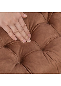 Đệm ngồi bệt vuông, đệm lót ghế văn phòng vải nhung cao cấp A - 40x40x6cm giao màu ngẫu nhiên