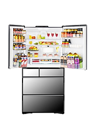 Tủ lạnh 6 cửa Hitachi Inverter 735 lít R-ZX740KV(X) - Hàng chính hãng (chỉ giao HCM)