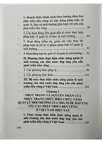 Sách - Chức Năng Quản Lý Môi Trường Của Nhà Nước Đáp Ứng Yêu Cầu Phát Triển Bền Vững Ở Việt Nam