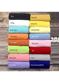Áo Thun Tay Lỡ Trơn Nhiều Màu Vải Dày Không Xù Lông.