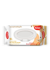 Combo 12 Gói Khăn Ướt Huggies Cacao và Bơ Hạt Mỡ (72 Miếng/ Gói)